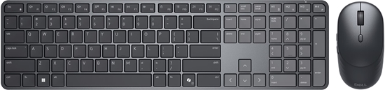 Picture of Dell Pro 7 Slim Keyboard and Mouse | KM726 | Keyboard and Mouse Set | Wireless | Mouse included | Estonian | Bluetooth | Wireless connection | Black