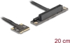 Picture of Delock Adapter Mini PCIe male to PCIe 3.0 x8 slot 90° angled with cable 20 cm