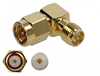Изображение Delock Adapter SMA plug to RP-SMA jack 90° 10 GHz