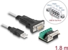 Picture of Delock Adapter USB 2.0 Type-A to 1 x Serial RS-422/485 male with 6 pin terminal block 5 V 1.8 m
