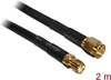Picture of Delock Antenna Cable SMA plug > SMA jack CFD/RF200 2 m low loss