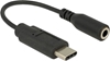 Picture of Delock Audio Adapter USB Type-C™ male > Stereo Jack female 14 cm