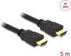 Picture of Delock Cable High Speed HDMI with Ethernet – HDMI A male > HDMI A male 4K 5 m