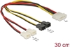 Picture of Delock Cable power Molex 4 pin male  4 x 2 pin fan