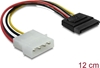 Изображение Delock Cable SATA 15 pin HDD to 4 pin male – straight