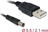 Picture of Delock Cable USB Power > DC 5.5 x 2.1 mm Male 1.0 m