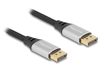 Picture of Delock DisplayPort Cable 16K 60 Hz 1 m silver metal