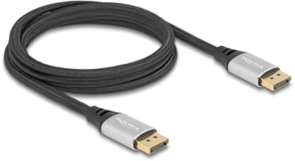 Изображение Delock DisplayPort Cable 16K 60 Hz 2 m silver metal
