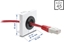 Изображение Delock Easy 45 Cable Bushing round Ø 16 mm white / black