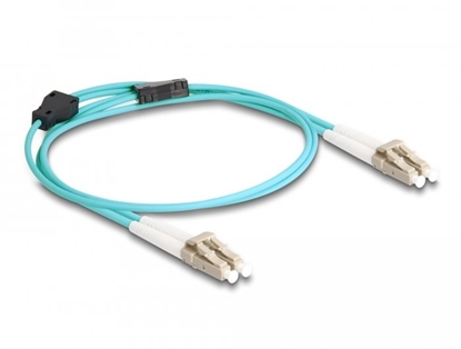 Picture of Delock Fiber Optical Cable with metal armouring LC Duplex to LC Duplex Multi-mode OM3 1 m