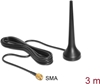 Picture of Delock GSM UMTS Sixband Antenna SMA 0 dBi omnidirectional with magnetic base fixed black