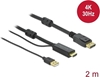 Picture of Delock HDMI to DisplayPort cable 4K 30 Hz 2 m