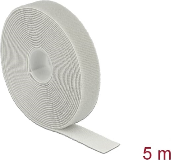 Picture of Delock Hook-and-loop tape on roll L 5 m x W 20 mm grey