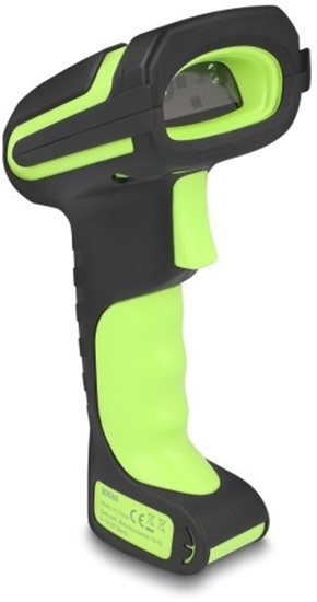 Picture of Delock Industrial Barcode Scanner 1D and 2D for 433 MHz or Bluetooth with inductive charging station and long distance reading up to max. 6.5 m