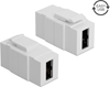 Picture of Delock Keystone module EASY-USB 2.0 A female > EASY-USB 2.0 A female white