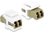Изображение Delock Keystone Module LC Duplex female to LC Duplex female beige / white