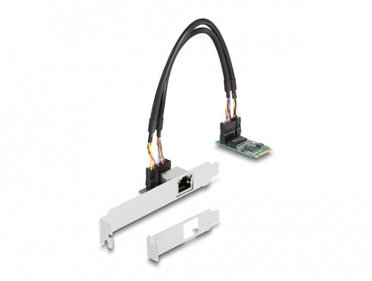 Attēls no Delock M.2 Key B+M 1 x RJ45 2.5 Gigabit LAN Network Card