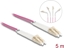 Picture of Delock Optical Fiber Cable LC Duplex to LC Duplex Multi-mode OM4 angled 5 m