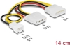 Изображение Delock Power Cable 4 pin male > 1 x 4 pin female + 1 x 3 pin male (fan) 14 cm