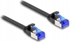 Изображение Delock RJ45 Flat Patch Cable plug to plug Cat.6A flexible 2 m black