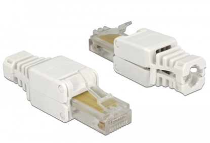 Attēls no Delock RJ45 plug Cat.5e UTP toolfree 2 pieces  