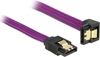 Picture of Delock SATA 6 Gb/s Cable straight to downwards angled 50 cm violet