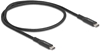 Изображение Delock USB 20 Gbps Cable USB Type-C™ male to male PD 3.0 100 W E-Marker 0.5 m black metal