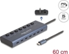 Picture of Delock USB 5 Gbps Hub with 7 USB Type-C™ Port with switch thereof 6 x Data Port + 1 x Data and PD 20 Watt