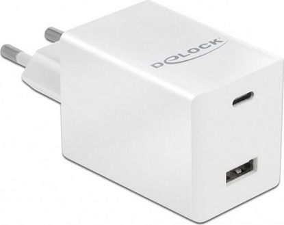 Attēls no Delock USB GaN Charger USB Type-C™ PD 3.0 and USB Type-A with 48 W