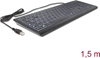 Изображение Delock USB Keyboard wired 1.5 m black with XXL Letters and Illumination