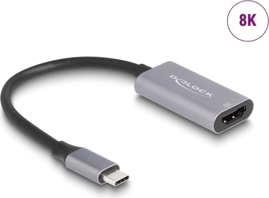 Picture of Delock USB Type-C™ Adapter to HDMI (DP Alt Mode) 8K with HDR function aluminium