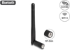 Picture of Delock WLAN 802.11 ac/ax/a/b/g/n Antenna RP-SMA plug 2 dBi omnidirectional with tilt joint black