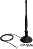 Picture of Delock WLAN 802.11 b/g/n Antenna RP-SMA 4 dBi Omnidirectional Flexible Joint With Magnetic Stand