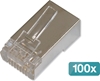 Picture of Digitus CAT 6 modular plug for round cable, pass through plug - 100 pcs.