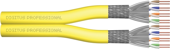 Picture of Digitus Cat.7A S/FTP, installation cable, 500 m, duplex, Cca