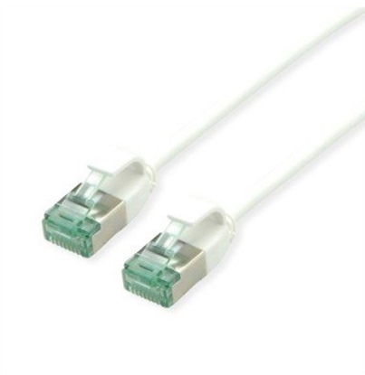 Attēls no Digitus ROLINE RM U/FTP DataCenter Patch Cord Cat.6A (Class EA), wski, biay, 0,3 m