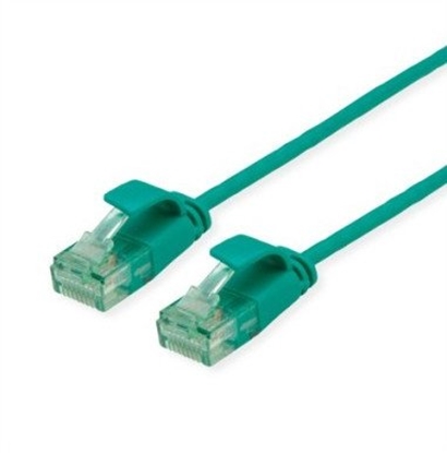 Attēls no Digitus ROLINE RM UTP Data Center Patch Cord Cat.6A (Class EA), wski, zielony, 0,5 m
