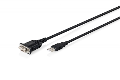 Attēls no Digitus USB 2.0 to RS232 adapter cable, 1.8 m, integrated FTDI FT232RNL chipset