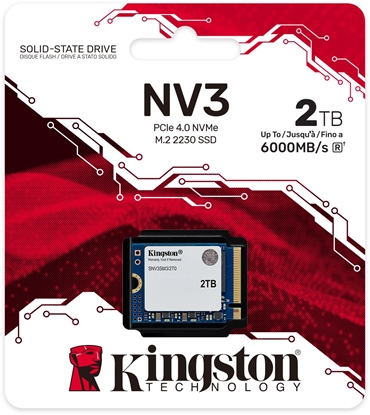 Attēls no Dysk SSD Kingston NV3 2TB M.2 2230 PCI-E x4 Gen4 NVMe (SNV3SM3/2T0)
