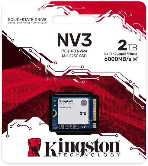 Изображение Dysk SSD Kingston NV3 2TB M.2 2230 PCI-E x4 Gen4 NVMe (SNV3SM3/2T0)