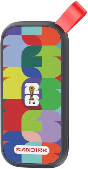 Picture of Dysk zewntrzny SSD SanDisk Portable: FIFA World Cup 2026 Edition 1TB Czarno-czerwony (SDSSDE30F-1T00-G25)