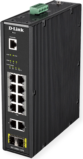 Picture of D-Link DIS-200G-12PS Netzwerk-Switch Managed L2 , Gigabit Ethernet (10/100/1000), Power over Ethernet (PoE)