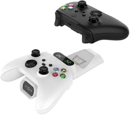 Изображение Dobíjecí stanice FIXED dla dwóch bezprzewodowych kontrolerów Xbox Series S, X a One biay