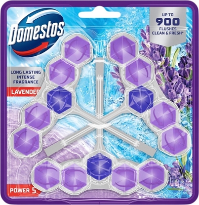 Attēls no Domestos Zawieszka do WC Domestos Power 5 50g Lavender (3)