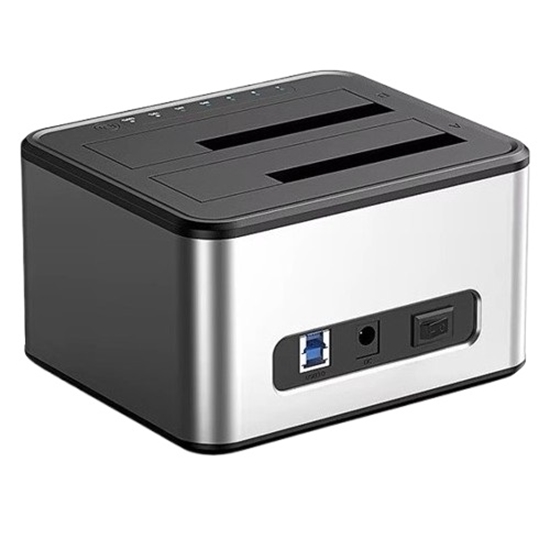 Picture of Dual Bay Docking Station, 2.5"/3.5" SSD/HDD, USB-B