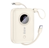 Picture of Dudao PD22.5W built-in cable fast charge power bank 10000mAh White