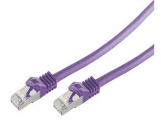 Picture of Eigenbrand shiverpeaks RJ45 kabel S/FTP PIMF Cat.7 fioletowy 1,0m