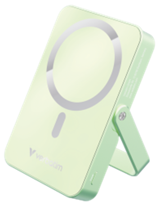 Picture of Enerģijas krātuve Verbatim Charge n Go 10000mAh Magnetic Wireless Charge Green ar Statīvu