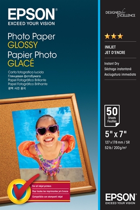 Attēls no Epson Photo Paper Glossy 13x18 cm 50 Sheets 200 g