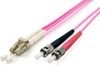 Picture of Equip LC/ST Fiber Optic Patch Cable, OM4, 0.5m